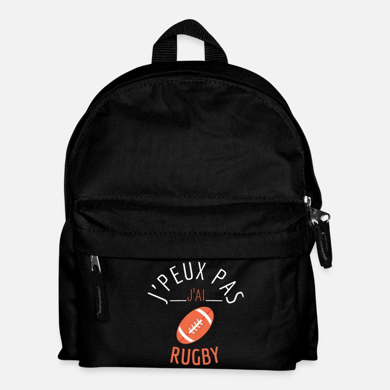 J’peux pas J’Ai Rugby - Sac à dos Enfant - noir
