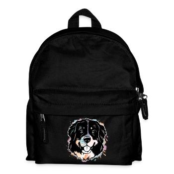 Berner Sennenhund - Kinder Rucksack - Schwarz - Vorne