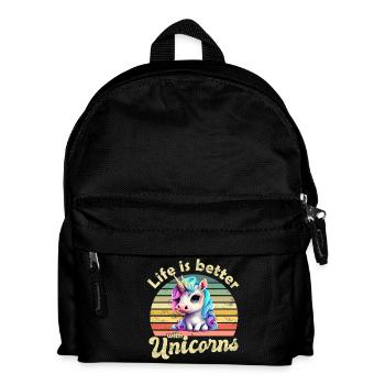 Licornes Licornes - Sac à dos Enfant - noir - Devant