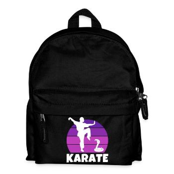 karate, karateka, karate sport - Kids' Backpack - black - Front