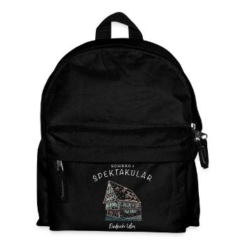 Ulm ist schräg und spektakulär, kultiges Haus - Kinder Rucksack - Schwarz - Vorne