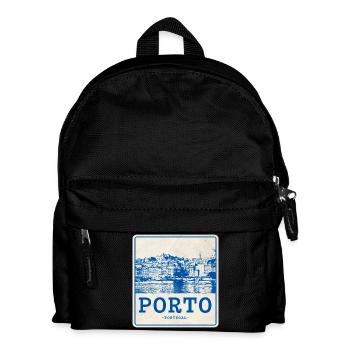Porto Blue Vintage Skyline - Kids' Backpack - black - Front