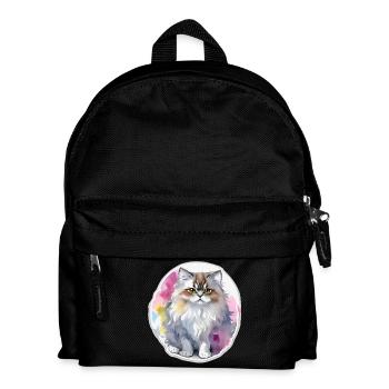 Persian cat - Kids' Backpack - black - Front
