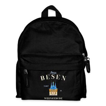 Mein Besen parkt in Wernigerode - Kinder Rucksack - Schwarz - Vorne