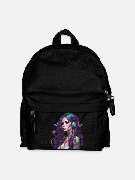 Die Fee des Waldes - Kinder Rucksack - Schwarz