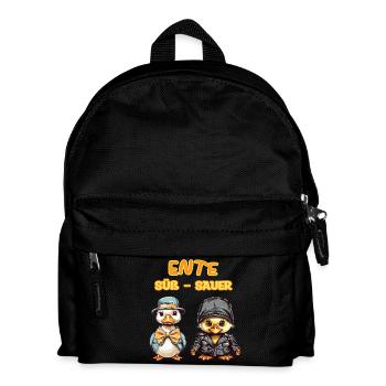 Ente Süß - Sauer - Kinder Rucksack - Schwarz - Vorne