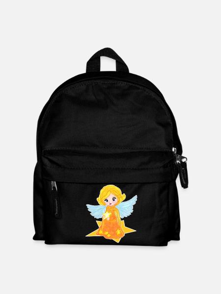 Kawaii Engelchen mit Stern - Kinder Rucksack - Schwarz