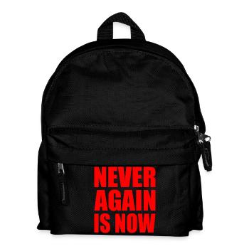 Never again is now - Kids' Backpack - black - Front