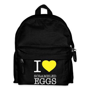 J’ADORE LES OEUFS BROUILLÉS Rührei - Sac à dos Enfant - noir - Devant