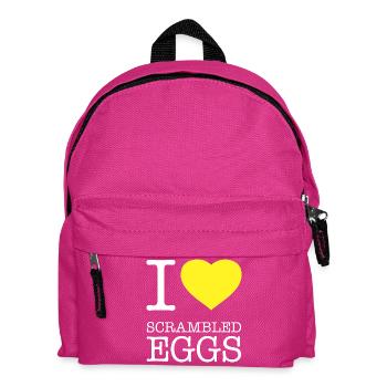 J’ADORE LES OEUFS BROUILLÉS Rührei - Sac à dos Enfant - fuchsia - Devant