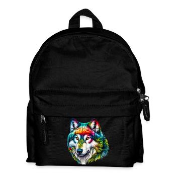 Wolf - Kids' Backpack - black - Front