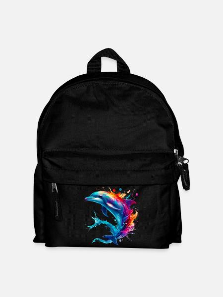 Delfin - Kinder Rucksack - Schwarz