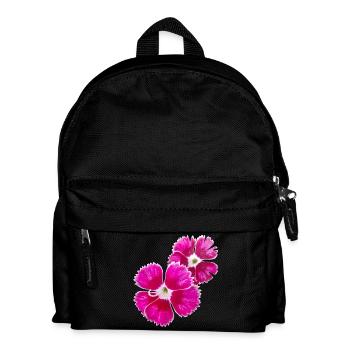 Poésie de l’œillet – focus sur les fleurs du jardin - Sac à dos Enfant - noir - Devant