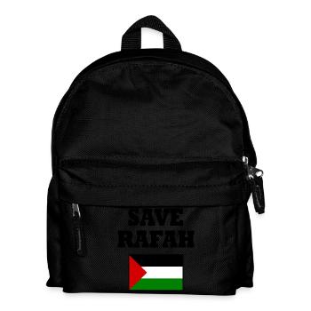Save rafah - Kids' Backpack - black - Front