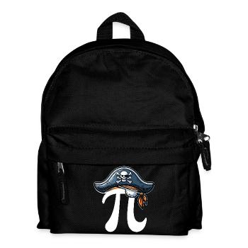 Piraten Pi Day Pirat Motiv Mathematikfans Lehrer - Kinder Rucksack - Schwarz - Vorne