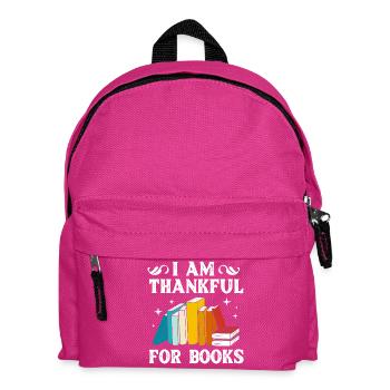 Book Bookworm Library Reading Bookworm - Kids' Backpack - fuchsia - Front