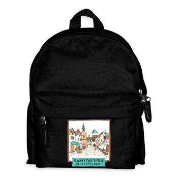 Street Food Festval - Kinder Rucksack - Schwarz - Vorne