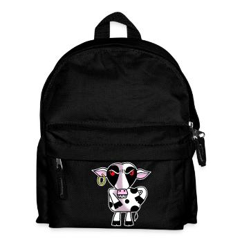 Wütende Kuh - Kinder Rucksack - Schwarz - Vorne