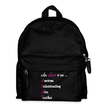 An Aunt Is An Awesome Teach - Kids' Backpack - black - Front