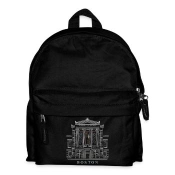 Boston, Hand Drawing Art Museum, USA - Kids' Backpack - black - Front