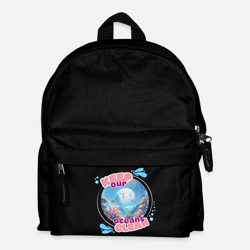 Gardez l’océan propre - Sac à dos Enfant - noir