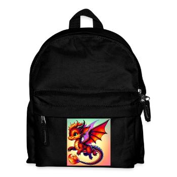 dragon - Kids' Backpack - black - Front