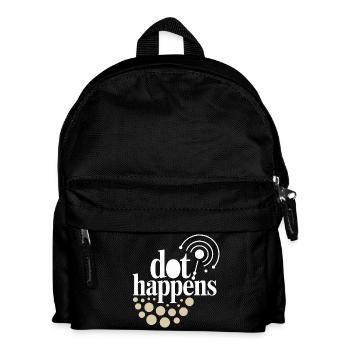 Dot Happens Morse Code Spaß - Kinder Rucksack - Schwarz - Vorne
