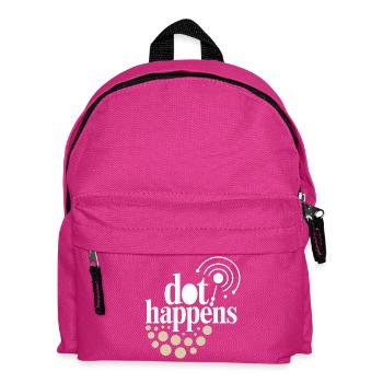 Dot Happens Morse Code Spaß - Kinder Rucksack - Fuchsia - Vorne