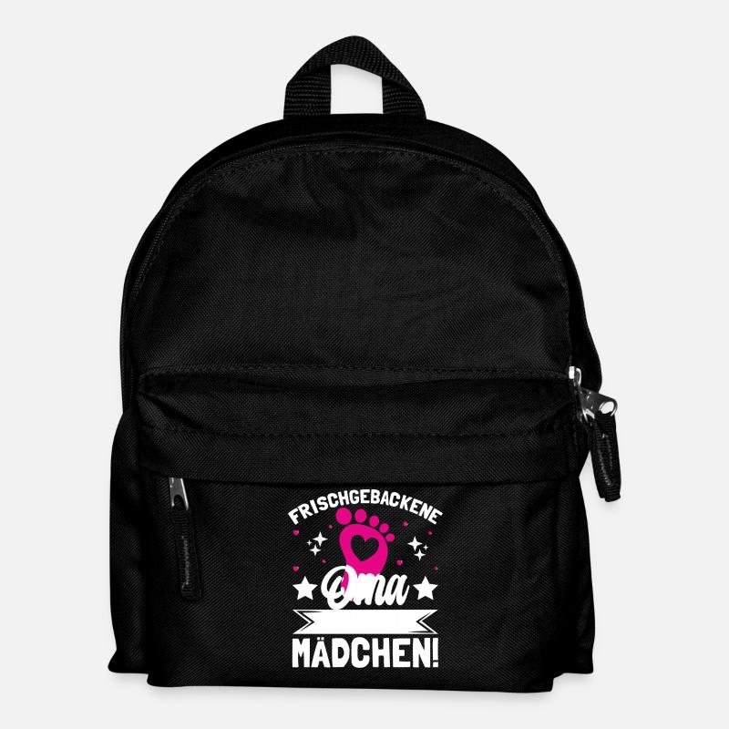 Frischgebackene Oma Es ist ein Mädchen! - Kinder Rucksack - Schwarz