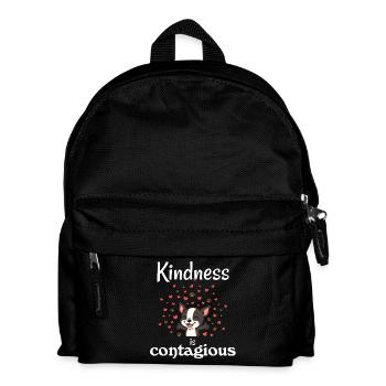 Boston - Freundlichkeit ist ansteckend - Kinder Rucksack - Schwarz - Vorne
