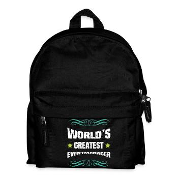 World's Greatest Event Manager - Kinder Rucksack - Schwarz - Vorne