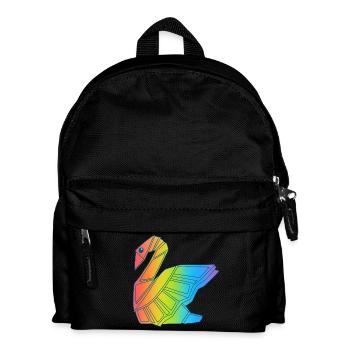 Rainbow Swan - Kids' Backpack - black - Front