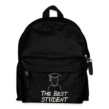 Der Beste Student – Abschlussmotiv - Kinder Rucksack - Schwarz - Vorne