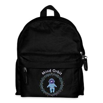 Astronaut in thought orbit - Kids' Backpack - black - Front