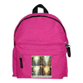 Seasonal Reading Arch - Kids' Backpack - fuchsia - Front