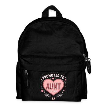 Aunt 2026 Aunt 2026 Promoted to Aunt 2026 - Kids' Backpack - black - Front