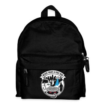 Never Trust a Free Ride – Urban Legend Art - Kids' Backpack - black - Front