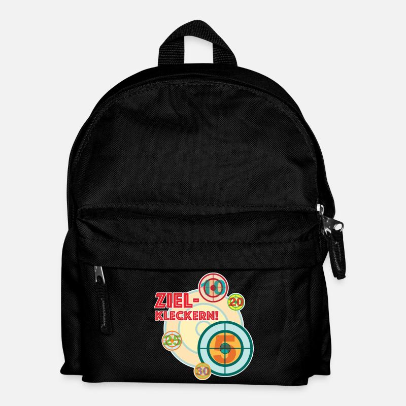 zielkleckern - weil immer mal was daneben geht - Kinder Rucksack - Schwarz