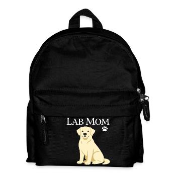Labrador Retriever Lab Mom Dog Puppy Pet Lover - Kids' Backpack - black - Front