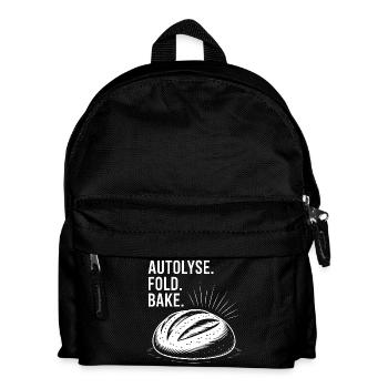 Bread Bold: Autolysekunst - Kinder Rucksack - Schwarz - Vorne