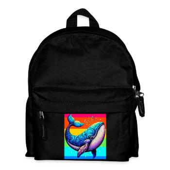 Wal - Kinder Rucksack - Schwarz - Vorne