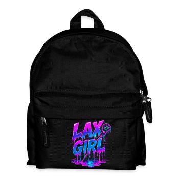 Lax Girl : Lacrosse Style Néon - Sac à dos Enfant - noir - Devant