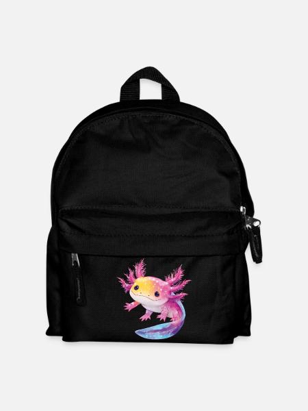 Axolotl - Kinder Rucksack - Schwarz