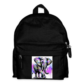 elephant - Kids' Backpack - black - Front