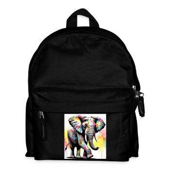 elephant - Kids' Backpack - black - Front