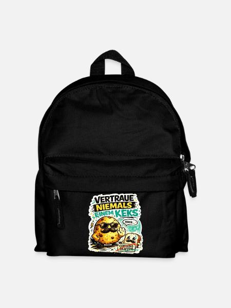 Vertraue nie einem Keks - Kinder Rucksack - Schwarz
