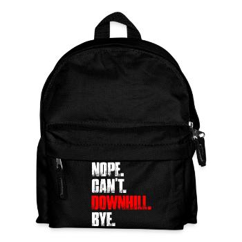Nope can't downhill bike mountain bike MTB - Kids' Backpack - black - Front