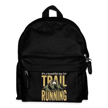 Its' a Beautiful Day for Trail Running - Kids' Backpack - black - Front