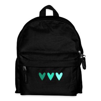 HERZ. HERZ. HEILIGER VALENTINSTAG. LIEBE. LIEBE. WEIHNACHTEN - Kinder Rucksack - Schwarz - Vorne