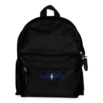 clef line - Kids' Backpack - black - Front